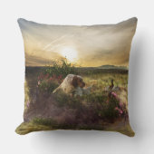 英語セッター，キジ狩り クッション (正面)