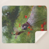 英語セッター，キジ狩り シェルパブランケット (正面(横))