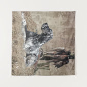 英語セッター，キジ狩り タペストリー (正面(横))