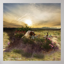 英語セッター，キジ狩り ポスター