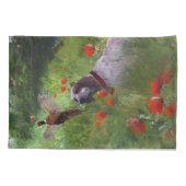 英語セッター，キジ狩り 枕カバー (裏面)