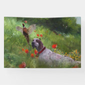 英語セッター，キジ狩り 横断幕 (横)