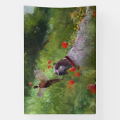 英語セッター，キジ狩り 横断幕 (縦)