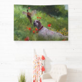 英語セッター，キジ狩り 横断幕 (インサイチュ)