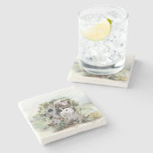 英語セッター ストーンコースター (横)