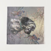 英語セッター タペストリー (正面(横))