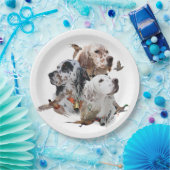 英語セッター ペーパープレート (パーティー)