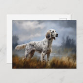 英語セッター ポストカード (正面/裏面)