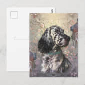 英語セッター ポストカード (正面/裏面)