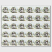 英語セッター ラッピングペーパー (フラット)