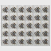 英語セッター ラッピングペーパー (フラット)