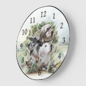 英語セッター ラージ壁時計 (傾斜)