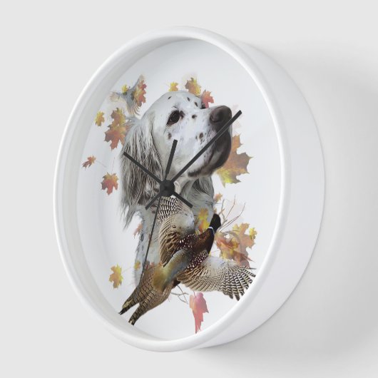 英語セッター 壁時計 (傾斜)