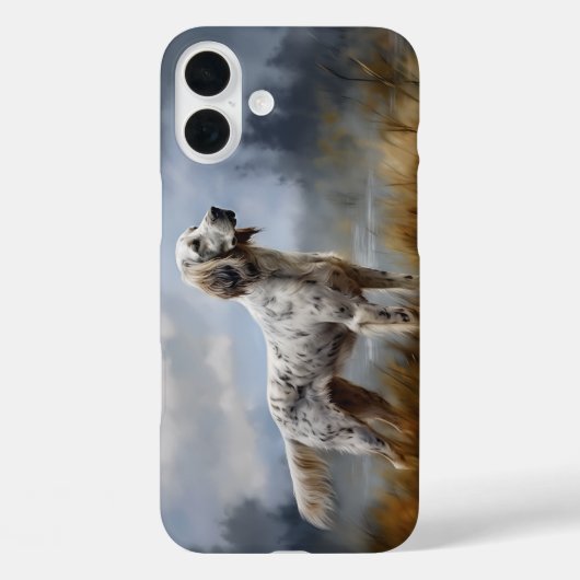 英語セッター Case-Mate iPhoneケース (裏面)