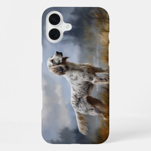 英語セッター iPhoneケース (裏面)