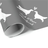 英語セットツ結婚ーズとカスタム文字 ラッピングペーパー (ロールコーナー)