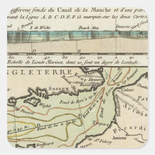 英語チャンネル スクエアシール (正面)