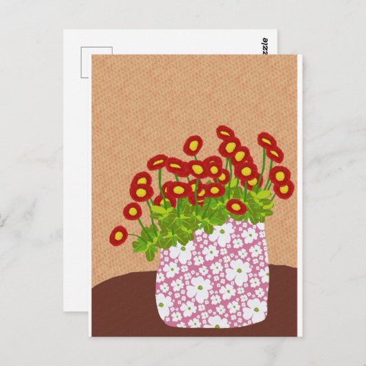 英語デイジーはがき ポストカード (正面/裏面)