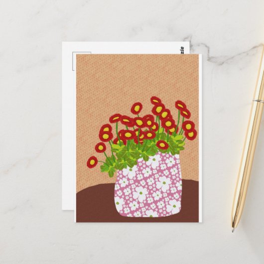 英語デイジーはがき ポストカード (正面/裏面インサイチュ)