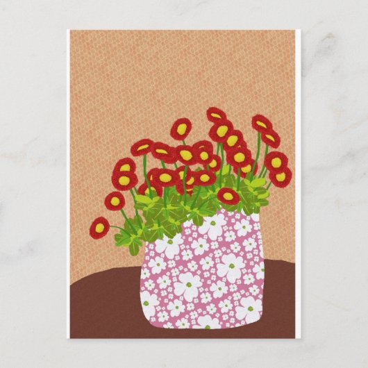 英語デイジーはがき ポストカード (正面)