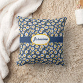 英語デイジーオンブルー クッション (ブランケット)