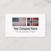 英語ノルウェー語翻訳サービス 名刺 (正面)