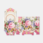 英語バラガーデンハイティーパーティー フェイバーボックス (折り畳みなし)