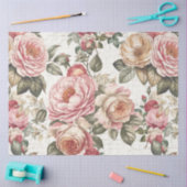 英語バラティーパーティーフローラピンクブライダルシャワー 薄葉紙 (クラフト)