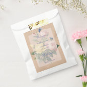 英語バラバタフライ庭園の結婚式 フェイバーバッグ (封をした状態)