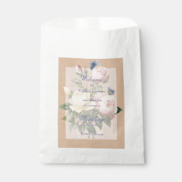 英語バラバタフライ庭園の結婚式 フェイバーバッグ