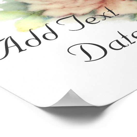 英語バラポスタカスタマイズー ポスター (角)