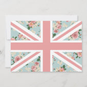 英語バラユニオンジャック誕生日 招待状 (裏面)