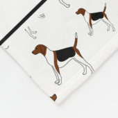 英語パーソナライズされたのFoxhhoundsの名前 フリースブランケット (角)