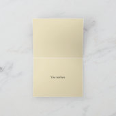 英語パーソナライズされたスプリンガースパニエル犬カード カード (内部)