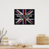 英語フラグ文字の追加装飾用クッション ポスター (キッチン)