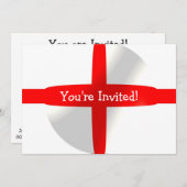 英語フラグAny大事な行事 招待状 (正面/裏面)