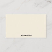 英語フローラブーケ 名刺 (裏面)