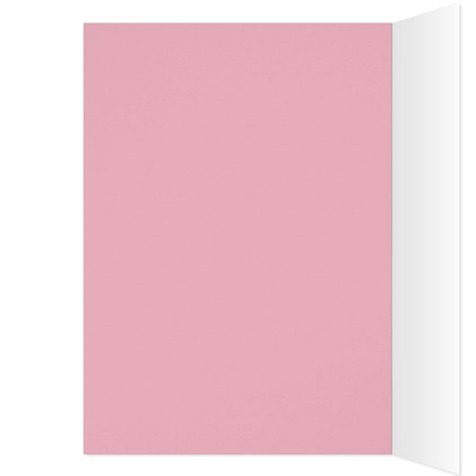 英語ブルドッグピンクありがとうあいさつカード (内側 (左))