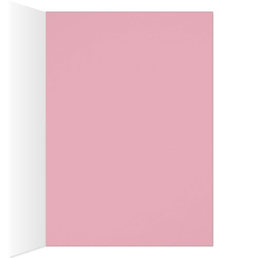 英語ブルドッグピンクありがとうあいさつカード (内側 (右))