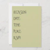 英語ブルドッグ招待状誕生日/すべて 招待状 (裏面)