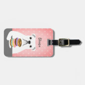 英語ブルドッグ荷物タグ ラゲッジタグ (正面横)