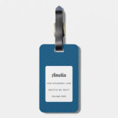 英語ブルドッグ荷物タグ ラゲッジタグ (裏面縦)