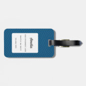 英語ブルドッグ荷物タグ ラゲッジタグ (裏面横)