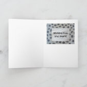 英語ブルドッグasトナカイHappy Holidayカード シーズンカード (内部)