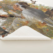 英語ポインタフリースブランケット シェルパブランケット (3/4)