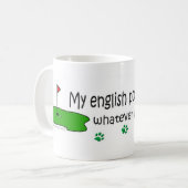 英語ポインタ コーヒーマグカップ (正面左)