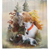 英語ポインタ シャワーカーテン (正面)