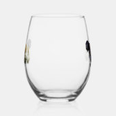 英語ポインタ ステムなしワイングラス (左)