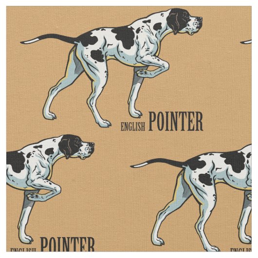 英語ポインタ ファブリック (クローズアップ)