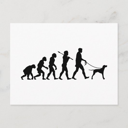 英語ポインタ ポストカード (正面)